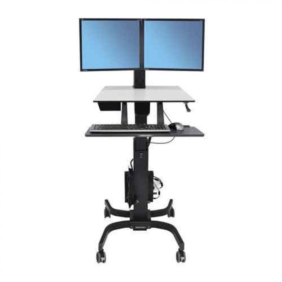 Ergotron WorkFit C Dual Sit Stand Workstation price in hyderabad