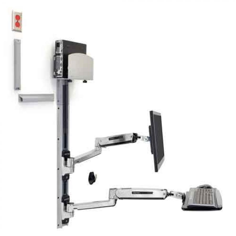 Ergotron LX Sit Stand Wall Mount System Price in chennai, tamilandu, Hyderabad, telangana