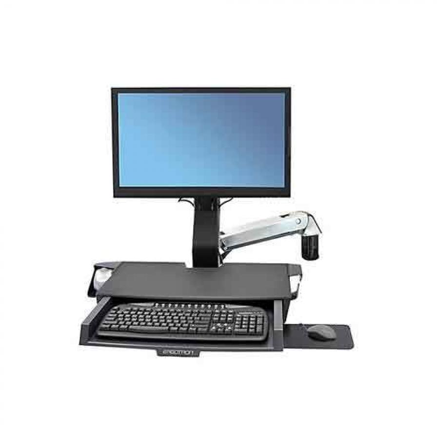 Ergotron StyleView Sit Stand Combo Arm with Worksurface price in hyderabad