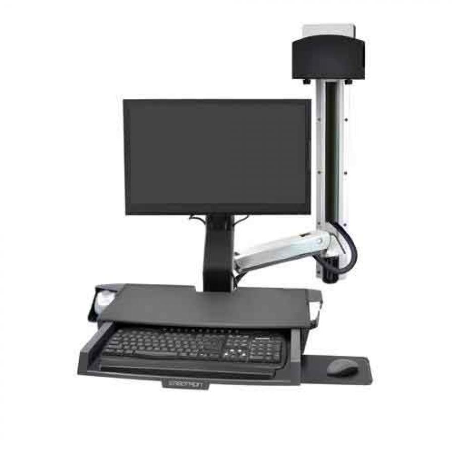 Ergotron StyleView Sit Stand Combo System Worksurface Price in chennai, tamilandu, Hyderabad, telangana