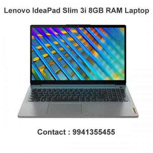 Lenovo IdeaPad Slim 3i 8GB RAM Laptop Price in chennai, tamilandu, Hyderabad, telangana